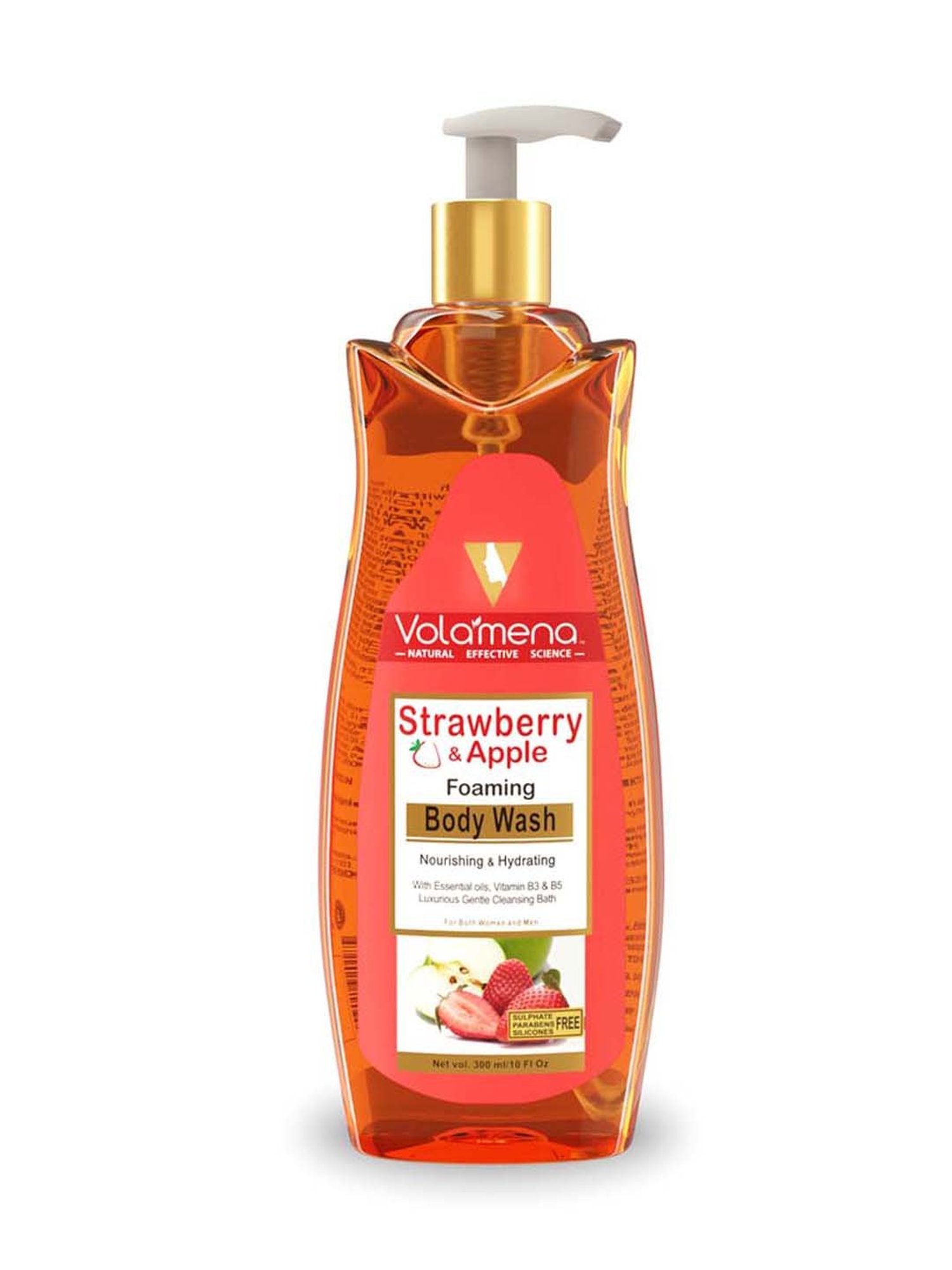 Volamena Strawbery & Apple Foaming Body Wash - 300 ml