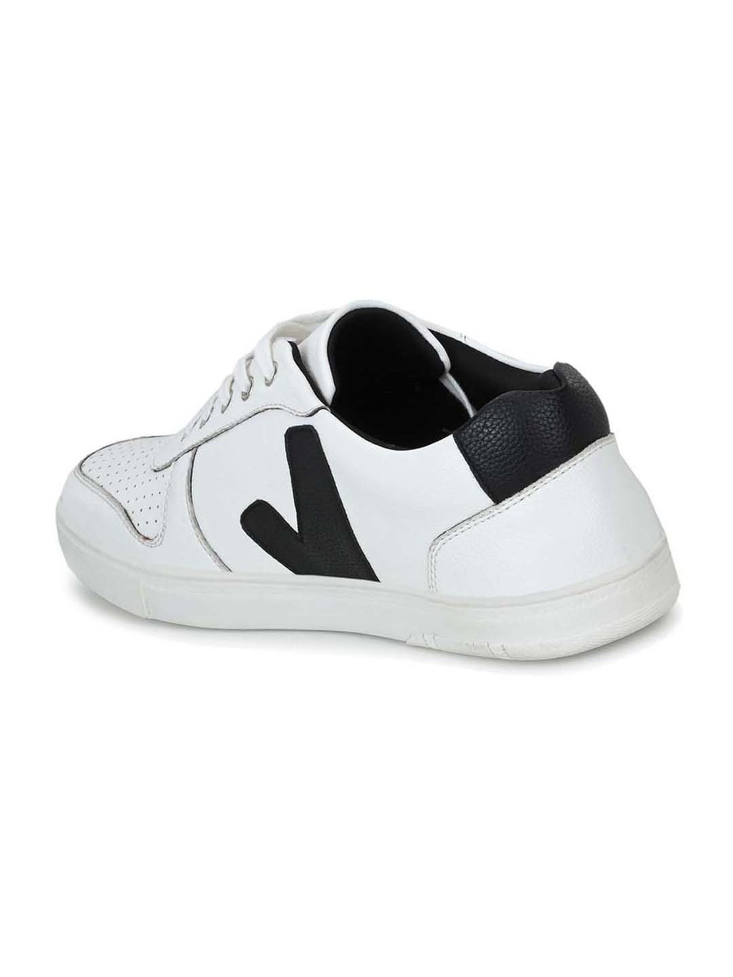 El Paso Men's White Casual Sneakers