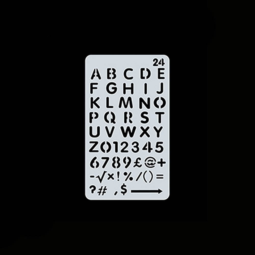 1pc Drawing Stencils Hollow Out Design PET Material Template Reusable for Children Students DIY Painting Craft Notebook Diary Scrapbooking Photo Album Card Journal Decoration