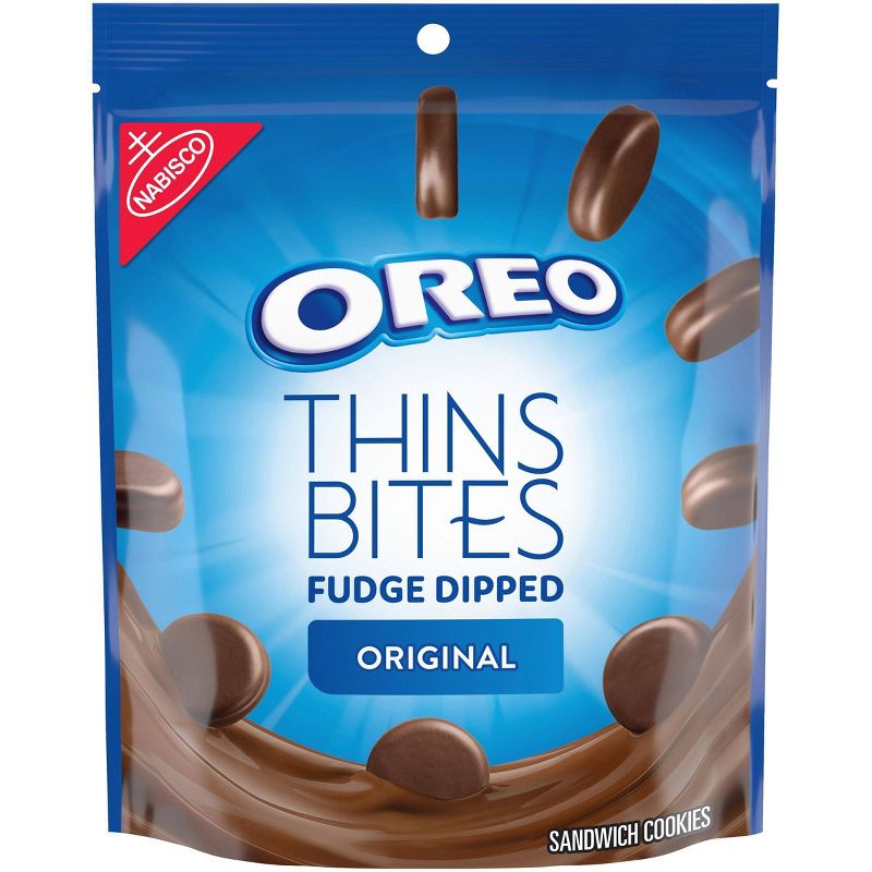 Oreo Thins Bites Fudge Dipped Original Sandwich Cookies - 6oz
