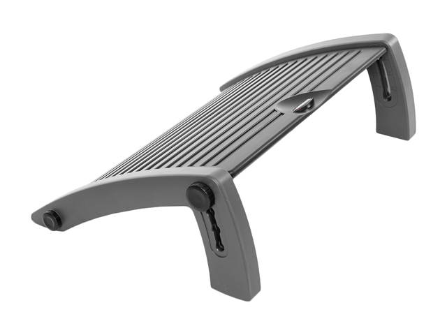 AKRacing Plastic Footrest Grey, Adjustable to Multiple Tilt Angles (AK-FOOTREST-GY-NA)