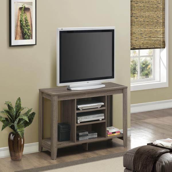 MONARCH I 3528 DARK TAUPE RECLAIMED-LOOK 48"L TV CONSOLE