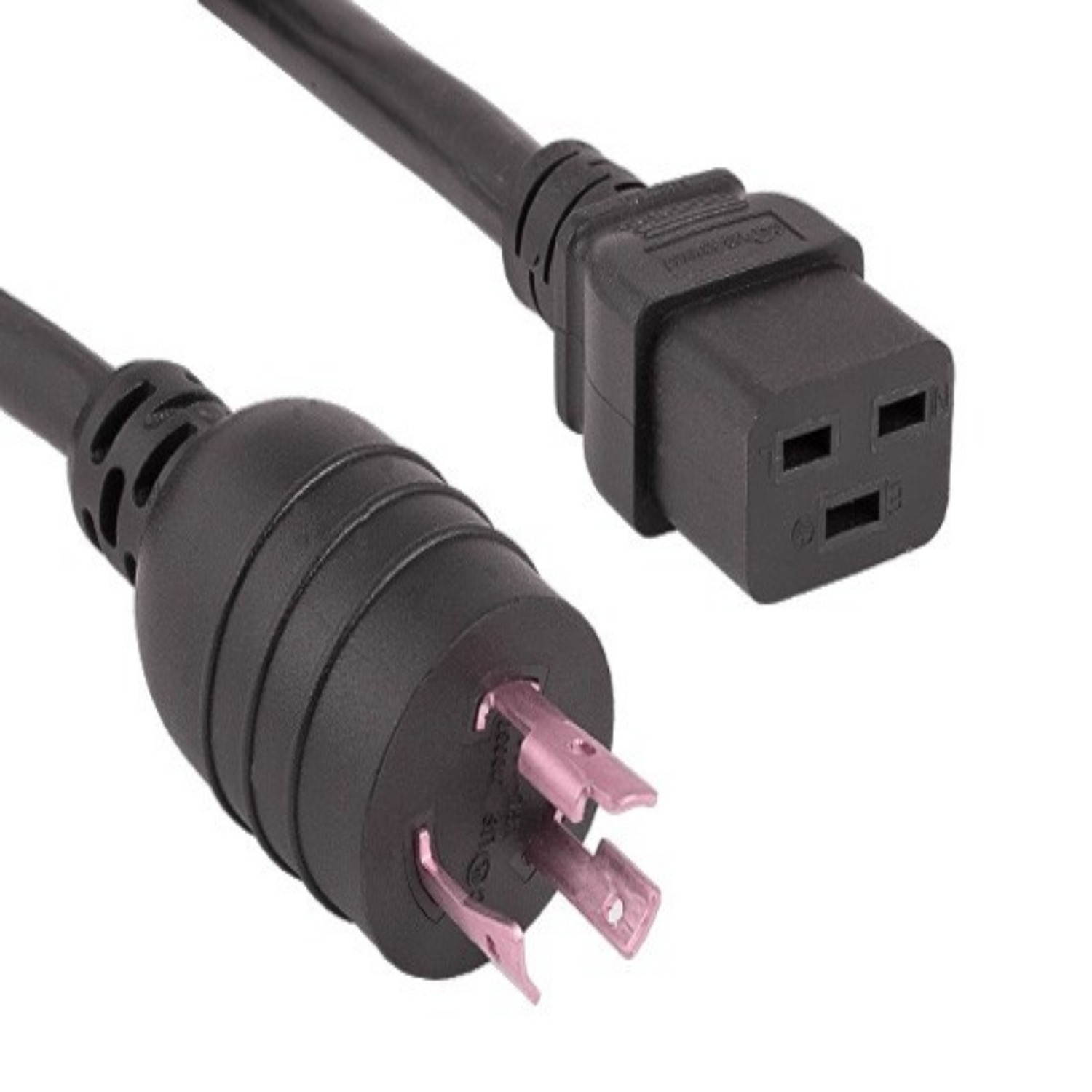 SANOXY Cables and Adapters; 15ft 12 AWG 20A 250V Heavy-Duty Power Cord (NEMA L6-20P to IEC 320 C19), Black