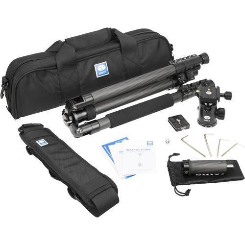 Sirui ET-2204 3-section Aluminum Tripod with E-20 BallHead - Black #SUET2204