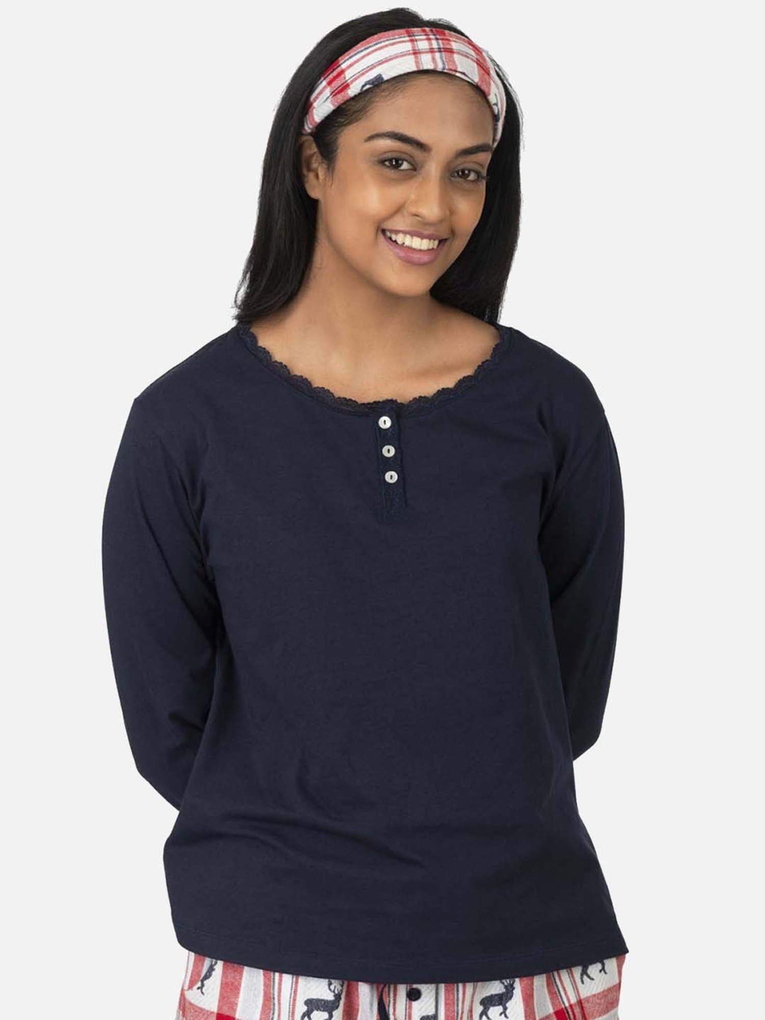The Calm Collective Navy Lana T-Shirt