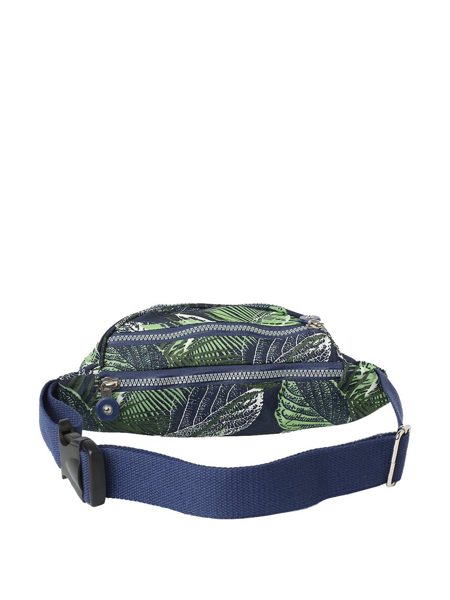 Baomi Blue & Green Printed Waist Pouch