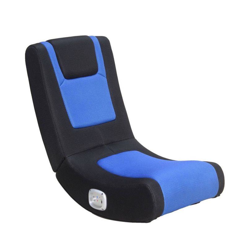 Cobalt 2.0 Bluetooth Wireless Foldable Rocking Video Gaming Floor Chair Black/Blue - X Rocker