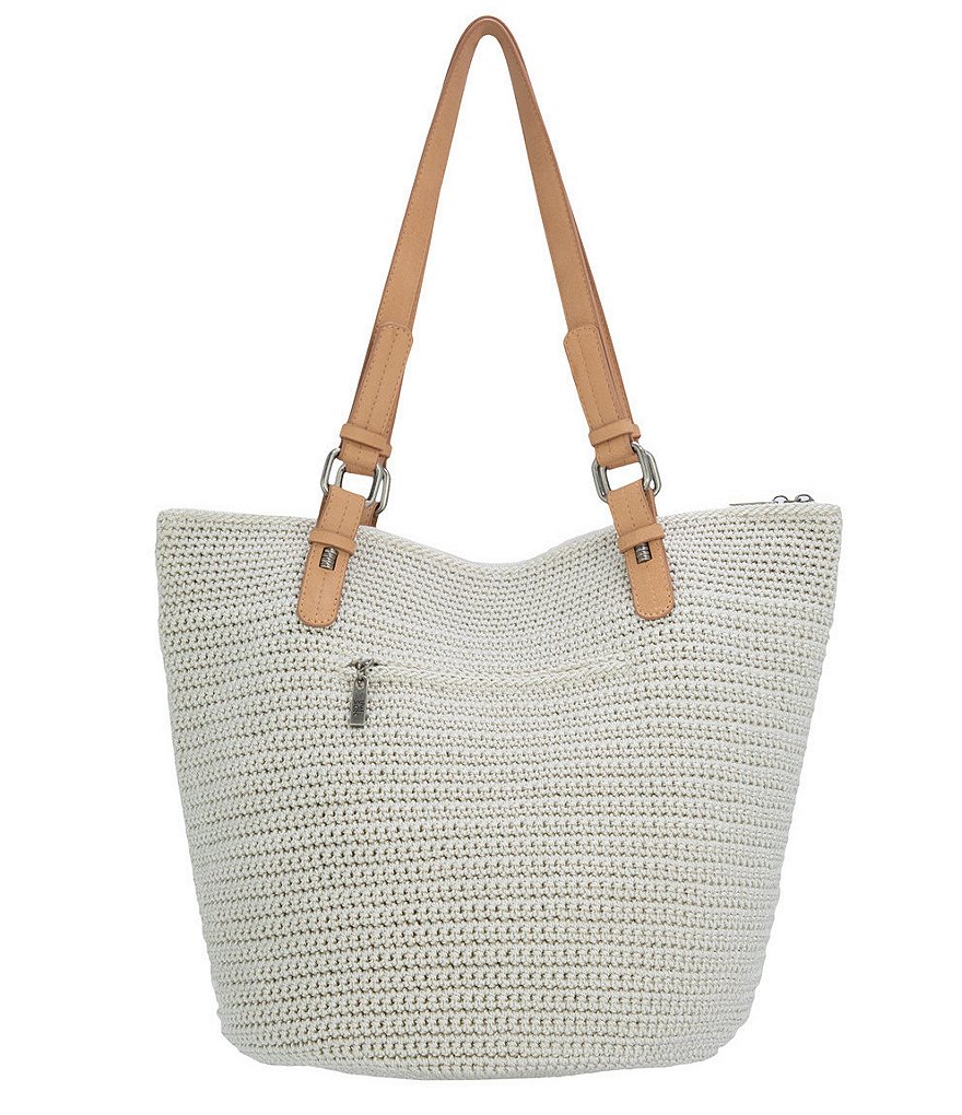 The Sak Silverwood Crochet Gen Shopper Tote Bag