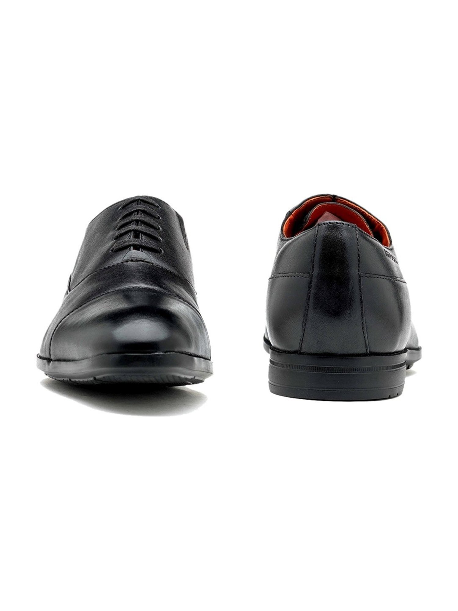 Ruosh Men's Black Oxford Shoes