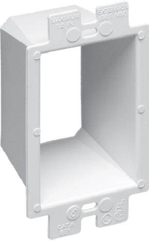 Arlington Industries - BE1 - Single Gang - Box Extender Up To 1-1/2 Inches(Mounting Screws NOT Included)