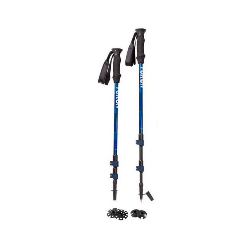 Yukon Charlie's Advanced 8" x 25" Backcountry Snowshoe Kit w/ Poles & Bag, Blue