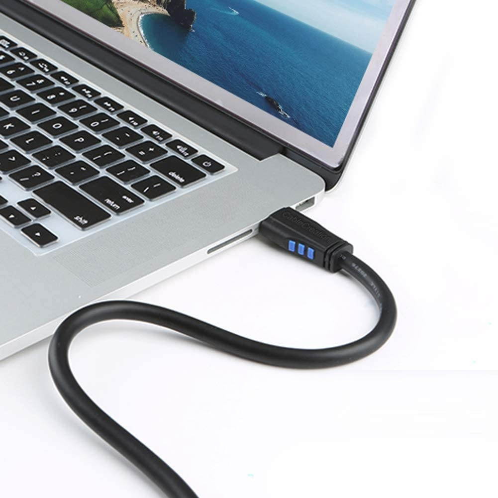 HDMI Cable CableCreation 3 Feet Upward Angle 270 Degree 4K HDMI 2.0 Cable with Gold Plated Connector Support 4K (60Hz) Ultra HD 3D Video Ethernet Audio Return Channel Black