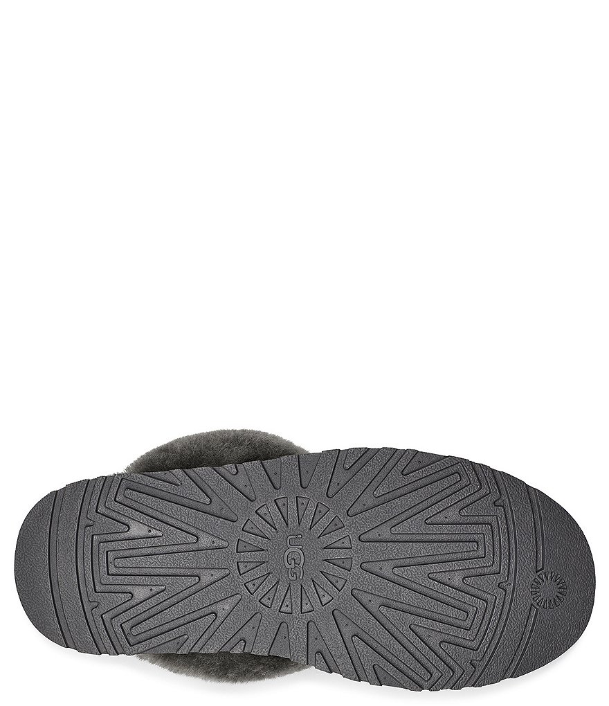 UGG&reg; Disquette Suede Fur Flatform Slides