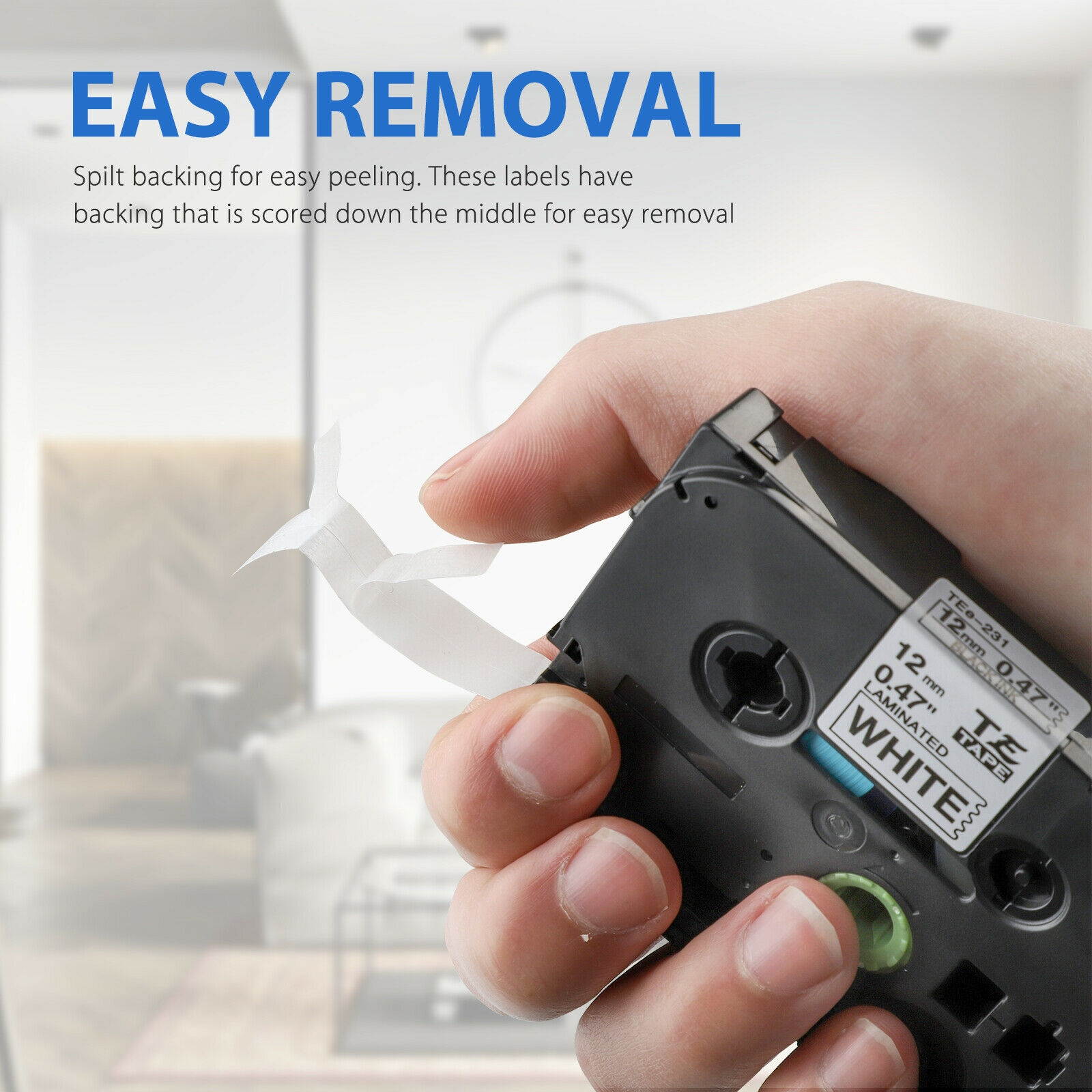 5Pcs Compble Label Maker Tape 12mm Replacement for TZ231/ TZ-231/ TZe-231 US