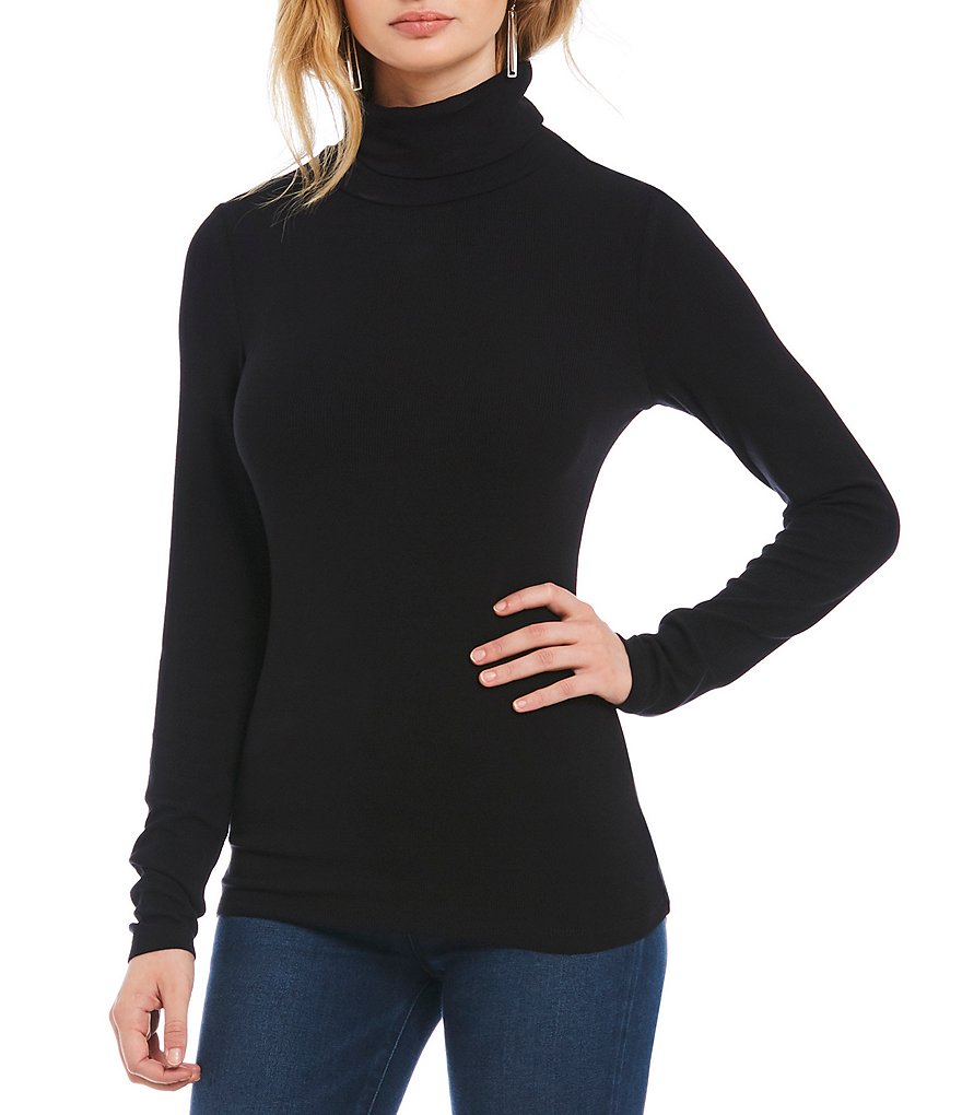 Sanctuary Essentials Turtleneck Rib Knit Top