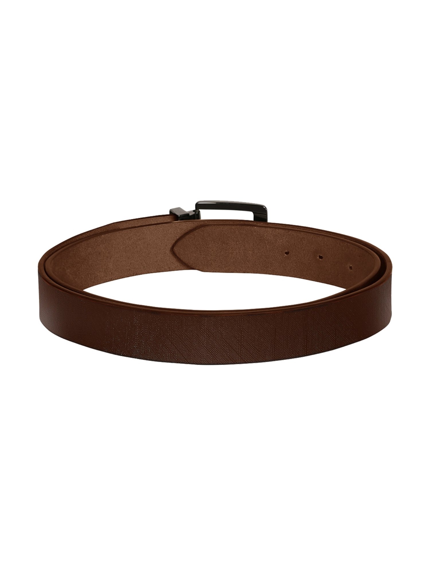 Scharf Brown Leather Set Of Waist Belt And Wallet For Men