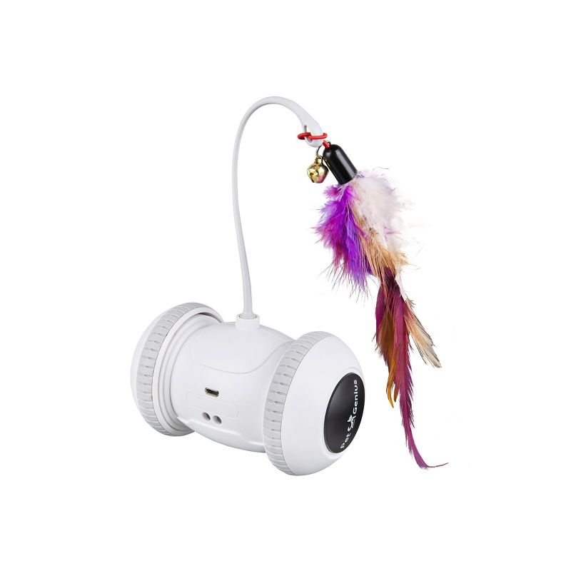 Pet Genius Smart Play Rover Cat Toy - White