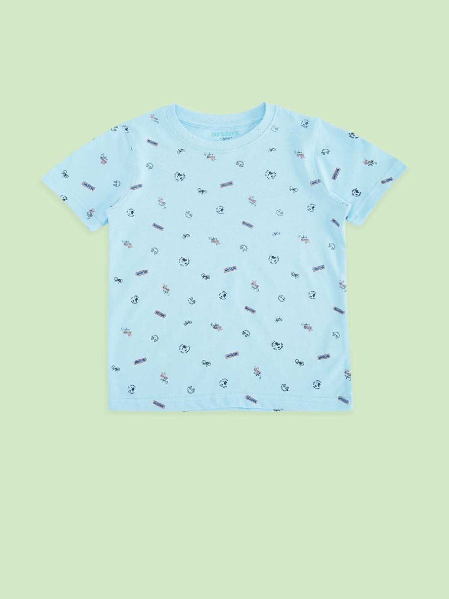 Pantaloons Baby Kids Multicolor Cotton Printed T-Shirt