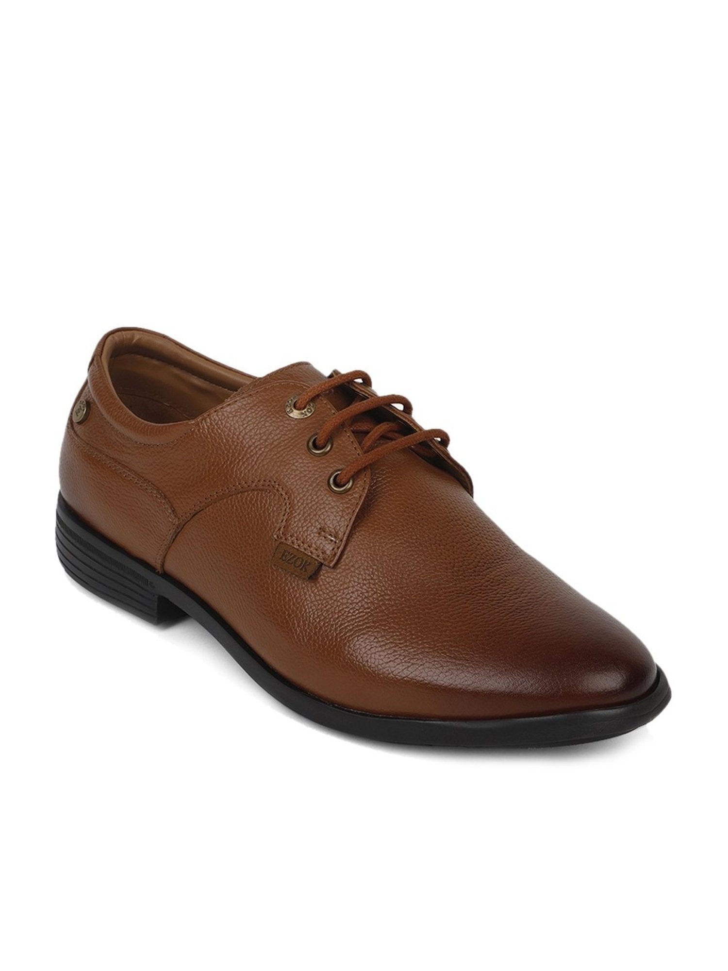 EZOK Men's Tan Derby Shoes