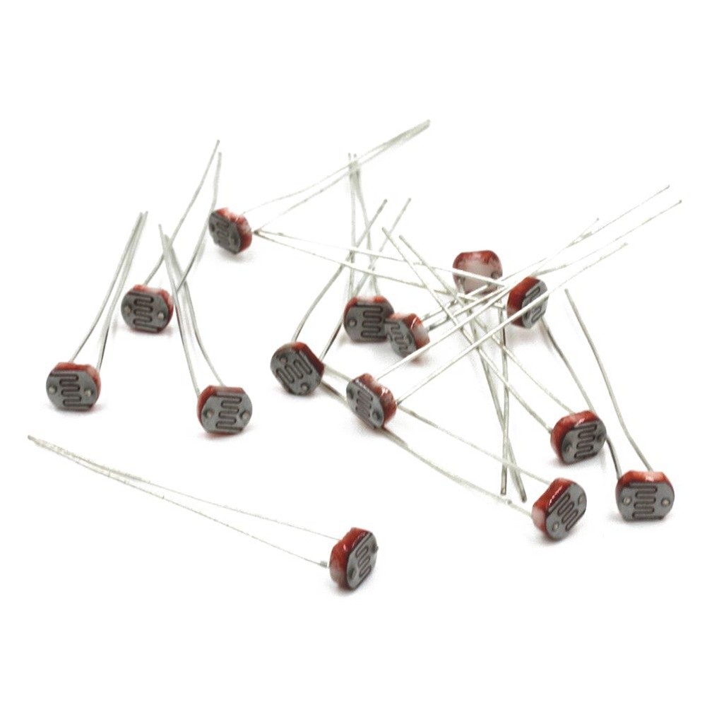 100 Pcs Encapsulate Power Transistors 75V 600MA & 20PCS Photoresistor Light-Dependent Resistor Sensor