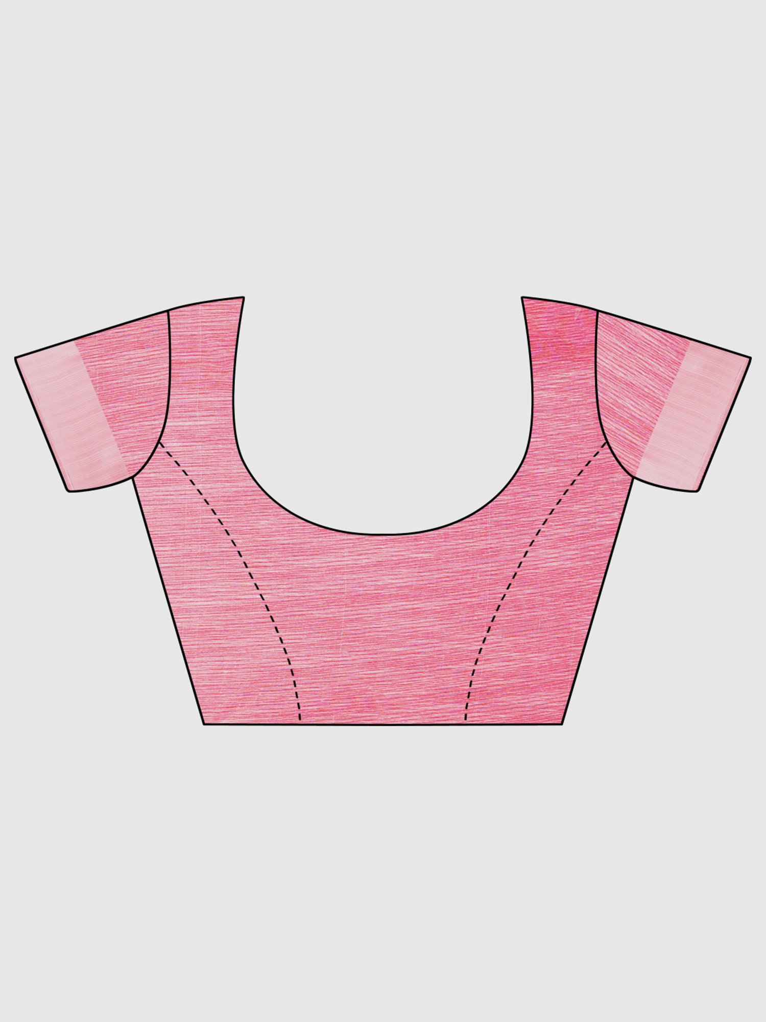 KSUT Pink Floral Print Saree With Unstitched Blouse