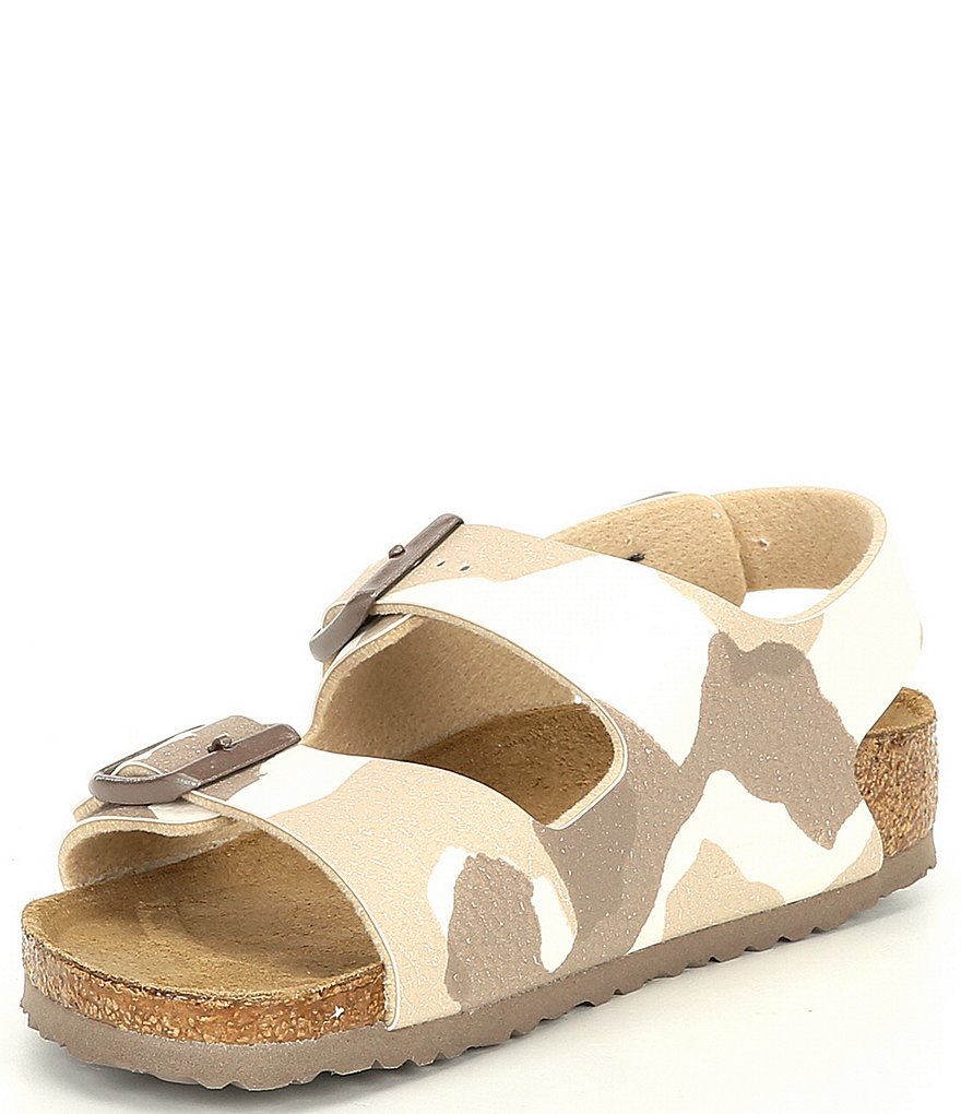 Birkenstock Kids' Milano Birko Flor&reg; Backstrap Camo Sandals (Youth)