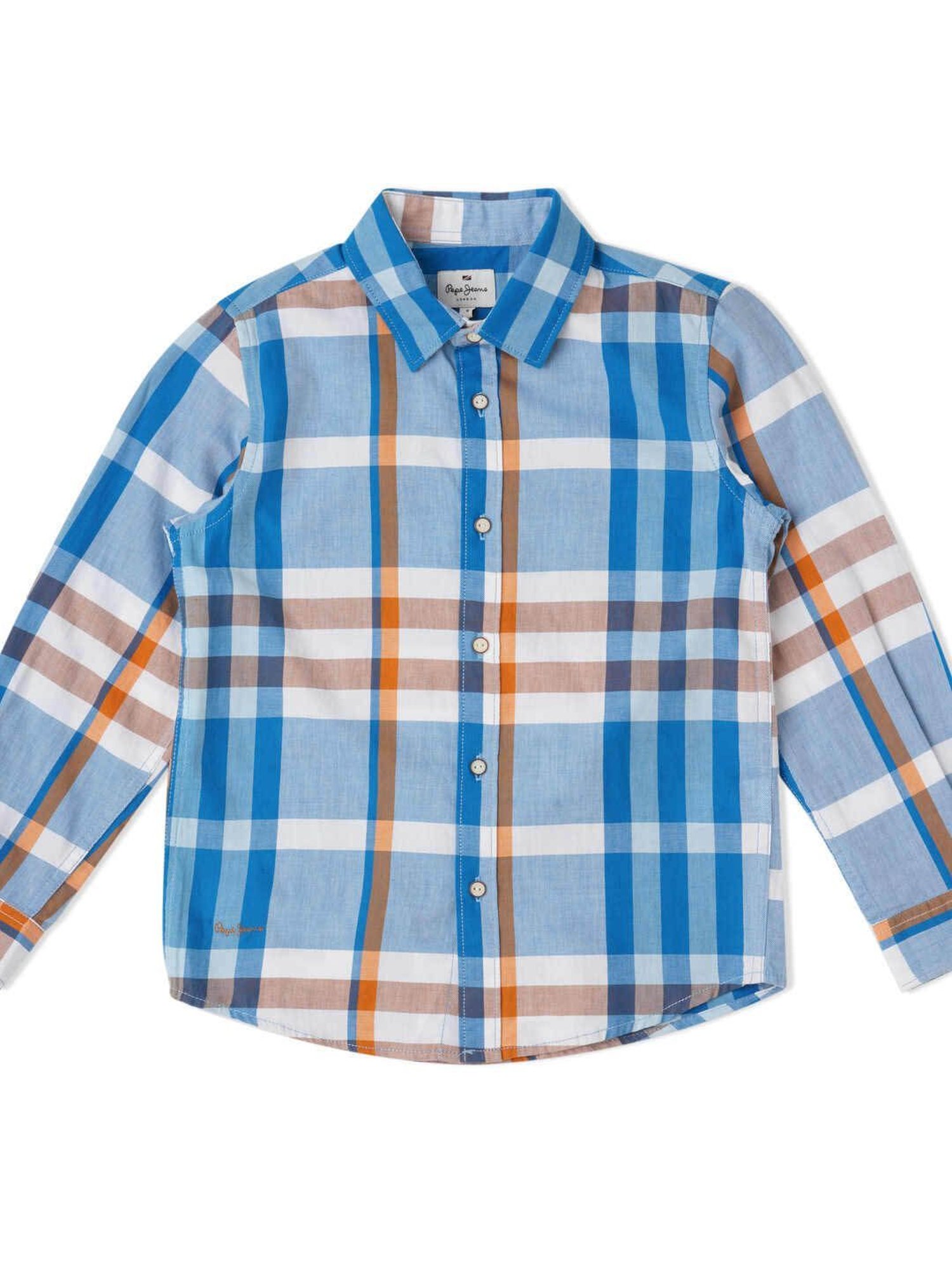 Pepe Jeans Boys Multicolor Checks Full Sleeves Shirt