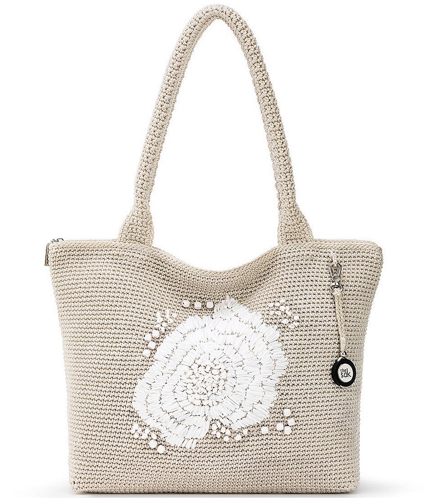 The Sak Gen Crafted Classics Floral Crocheted Carryall Tote Bag
