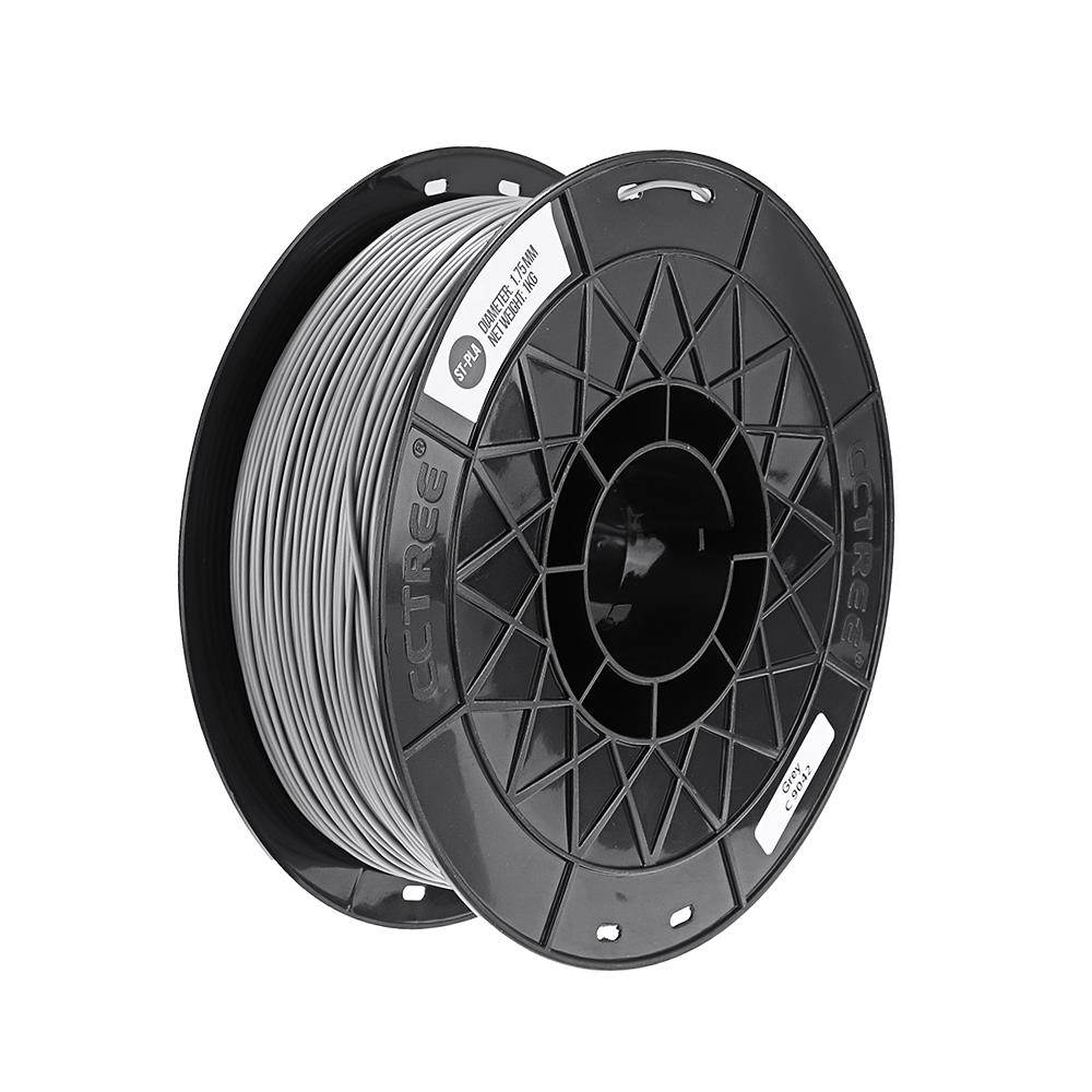 2Pcs CCTREE 1.75mm 1KG/Roll Grey 3D Printer ST-PLA Filament For Creality CR-10/Ender-3
