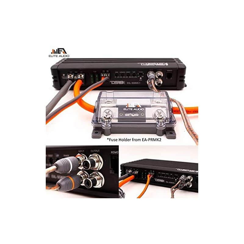 4 Gauge CCA Premium Amp Kit - EA-PRMK4 Complete Amplifier Installation Wiring Kit with 20 feet 4 AWG + 2-Channel RCA Interconnects 2000W