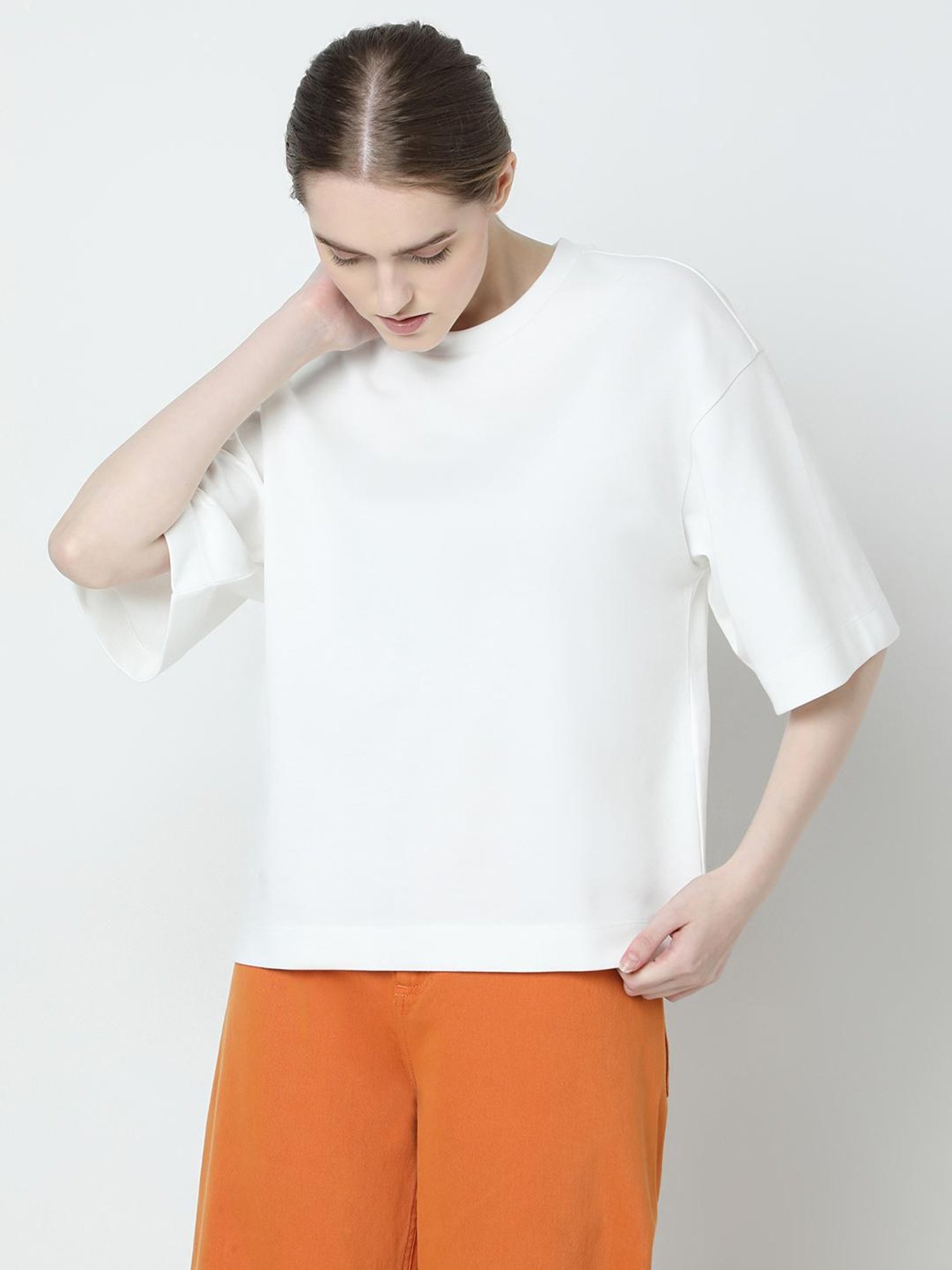 Vero Moda White Relaxed Fit T-Shirt