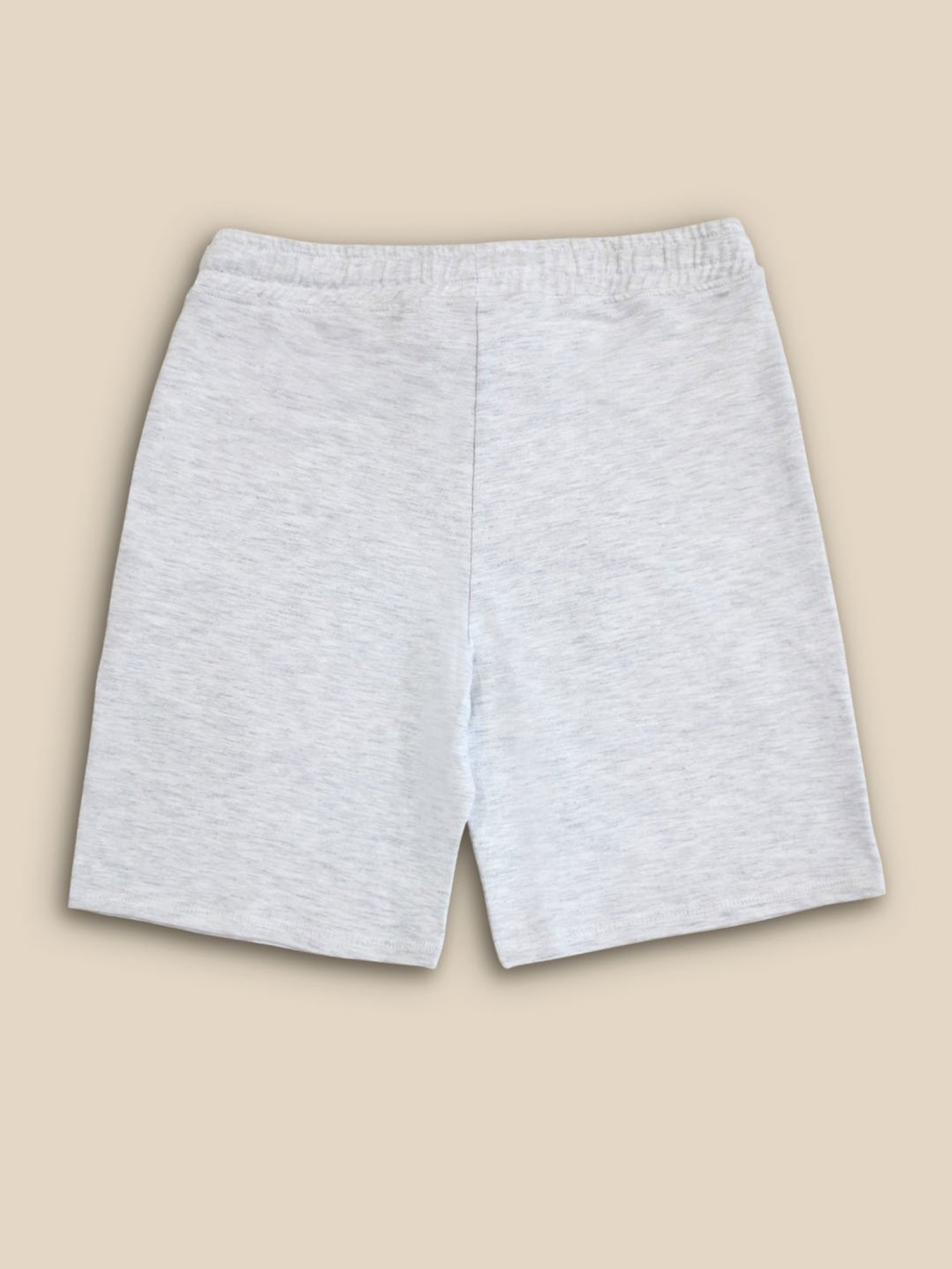 Kidsville Light Grey Textured Shorts