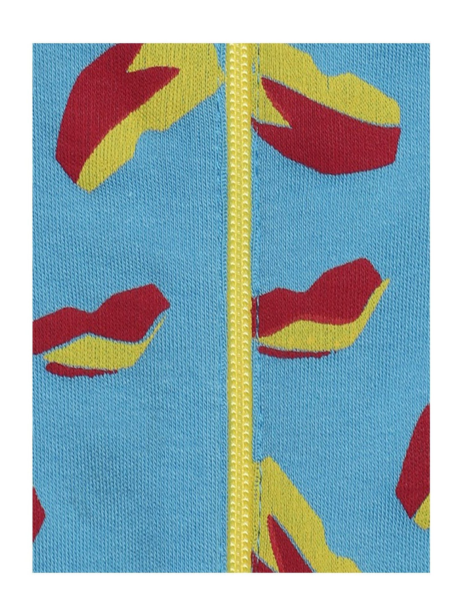 Nino Bambino Kids Blue Printed Romper