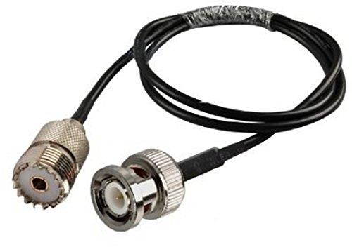 MPD Digital RF UHF VHF Radio coaxial antenna cable BNC male to UHF SO239 RG-58u MILSPEC US made Coax Mobile to Base Antenna 3 ft