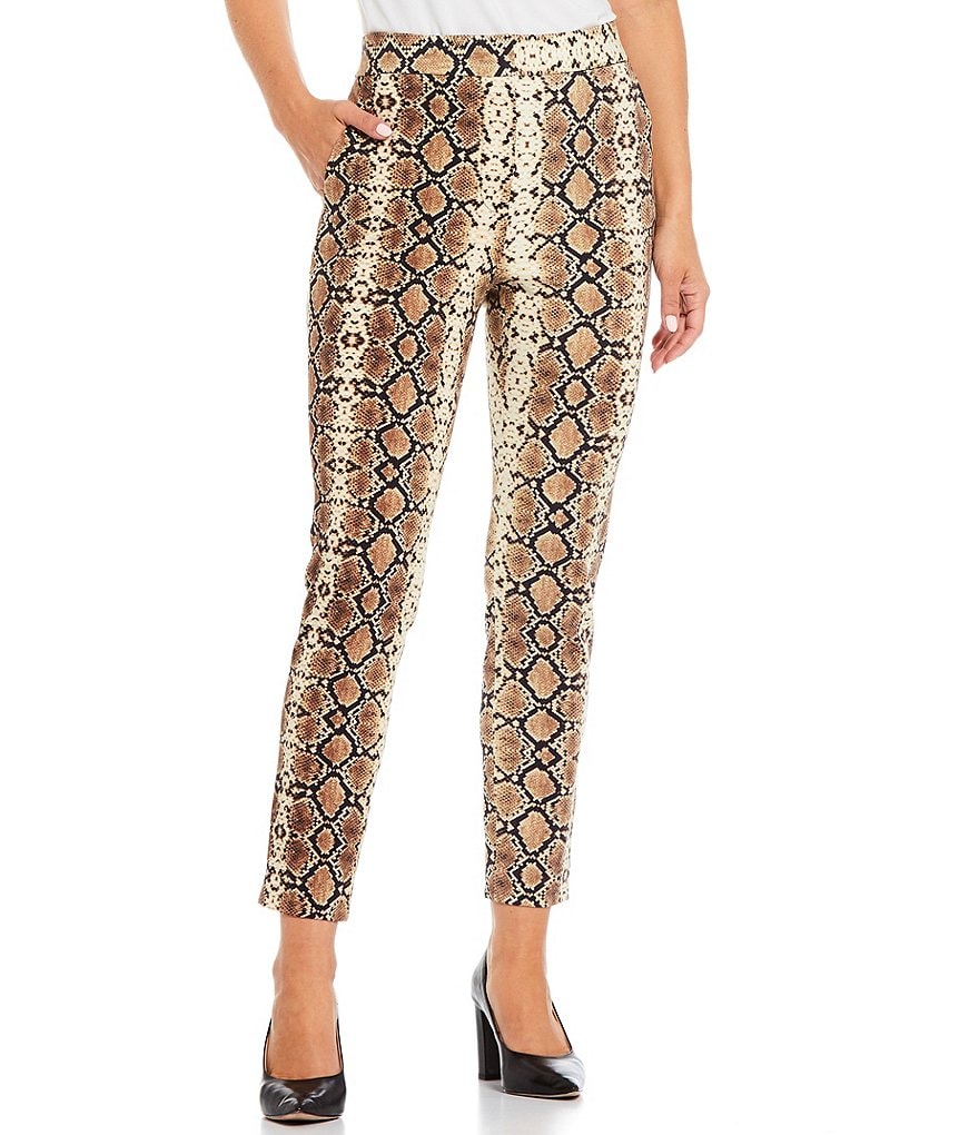 Preston & York Carolina Snake Skinny Cotton Twill Pants