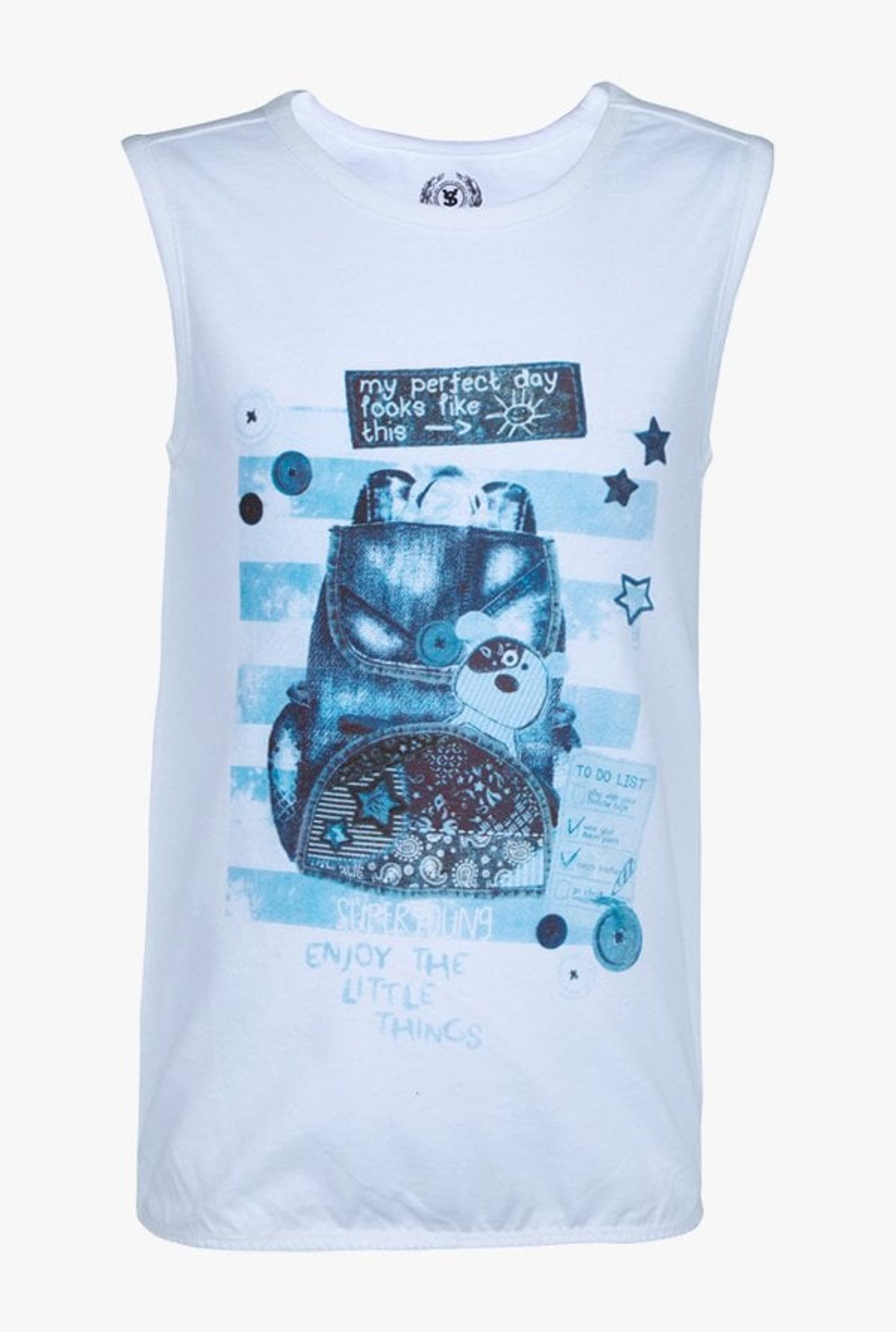 Superyoung Kids White Printed T-Shirt