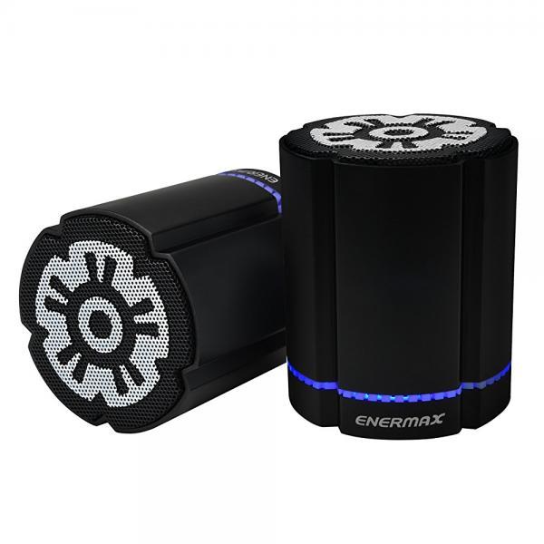 Enermax EAS02S-DBK Stereotwin Wireless LED Speaker with CSR V4.0 Chipset - Black