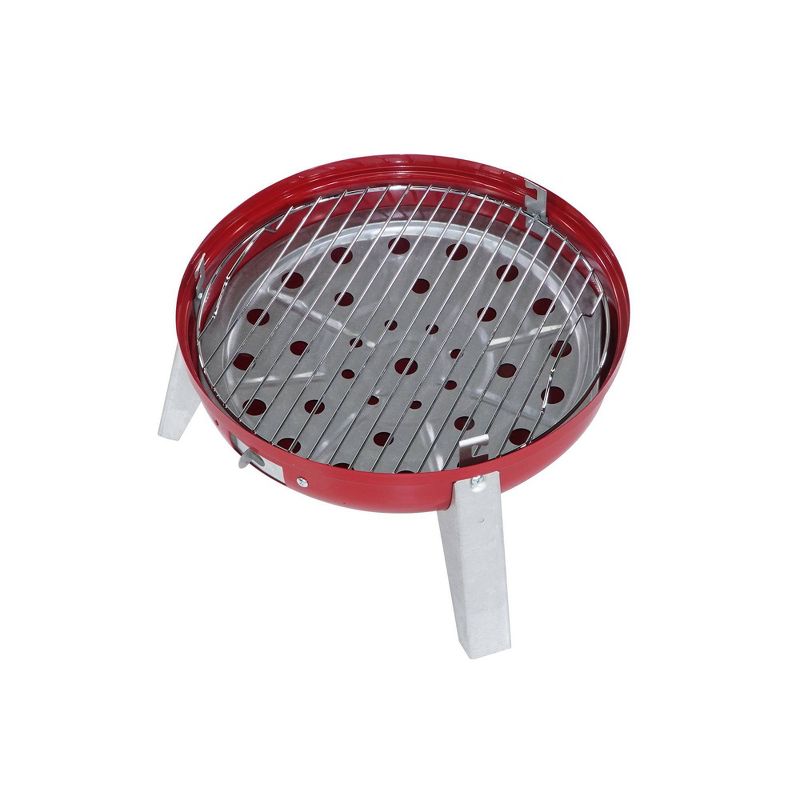 Americana 2010 Lock & Go Charcoal Grill - Red - Meco