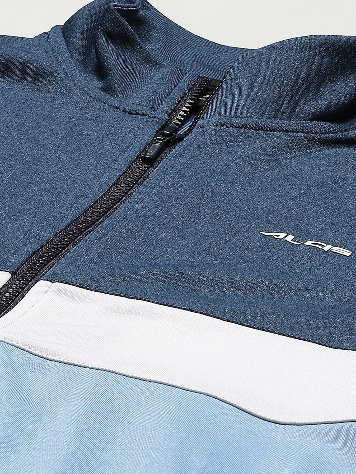 ALCIS Blue Slim Fit Polyester Jacket