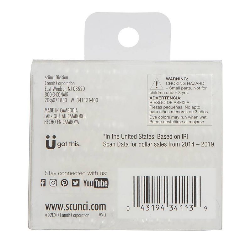 scunci Small Spirals - Clear - 12pk