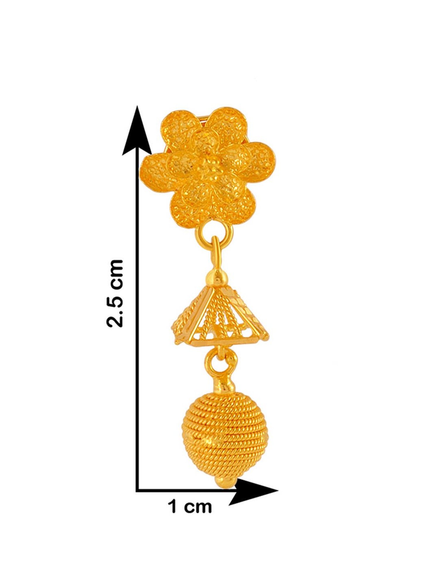 P.C. Chandra Jewellers 22 kt Gold Earrings