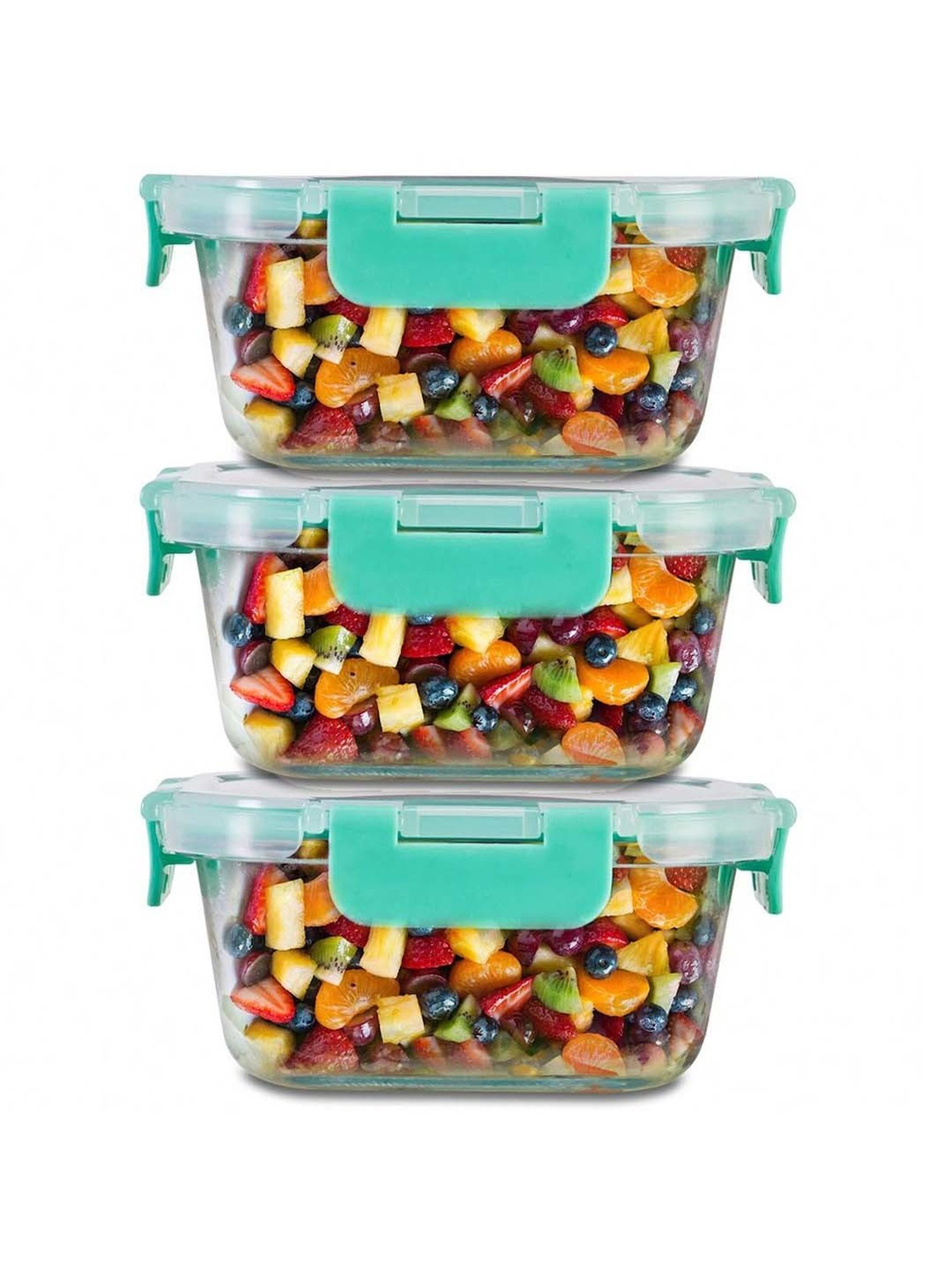 Allo Borosilicate Glass Containers with Lids Microwave Safe Container for Glass Storage Containers