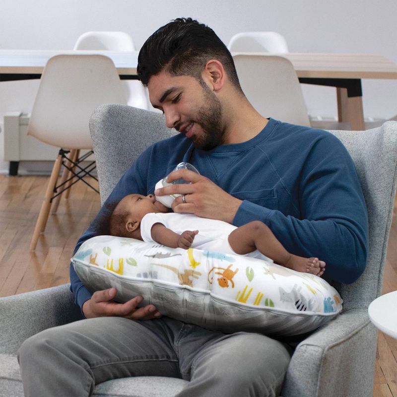 Boppy Cozy Nursing Pillow Cover - Pastel Animal Stripe