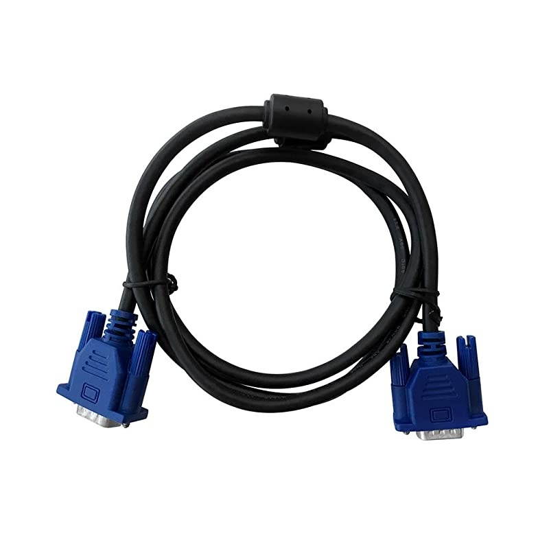 Blue VGA 15 Pin Male to Male Plug Computer Monitor Cable Wire Cord 15M 49 Feet