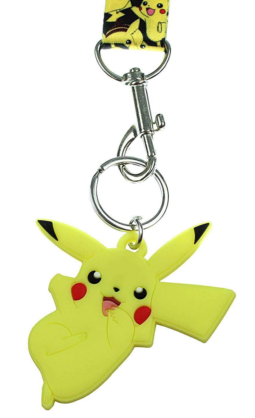 Nintendo Pokemon Lanyard Key Leash Key Chain with Rubber