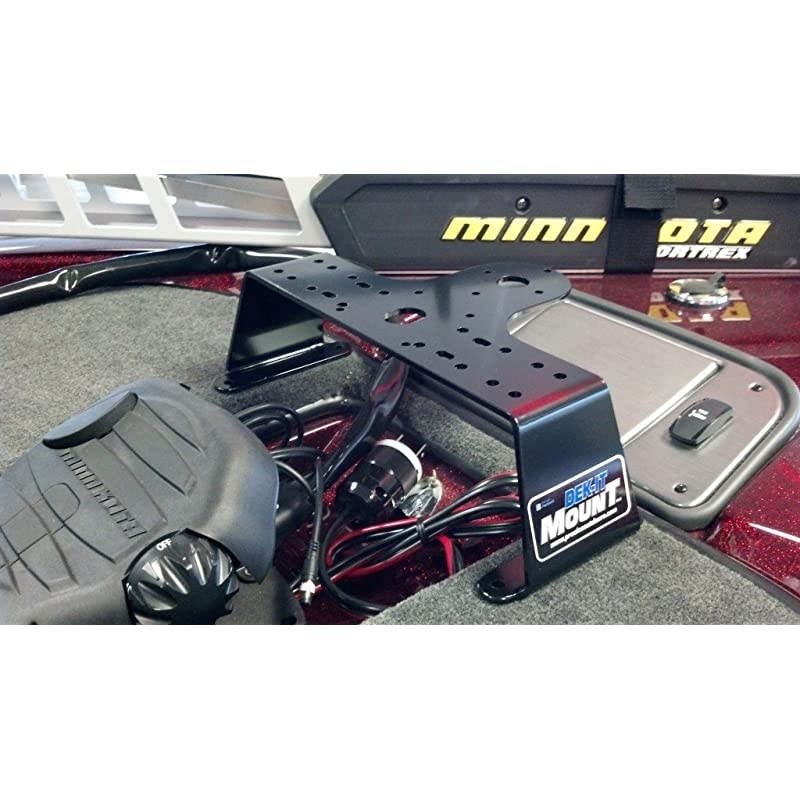 DEKit Boat Fish Finder GPS Electronics Mount Best Fishfinder Mounting Kit Works with Most Marine Depth Finders amp Locators Proudly Made in The USA 00 GPS Black