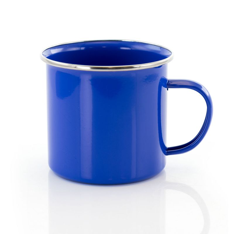 Studio California Blutique 6 Piece 18 Ounce Galvanized Steel Mug Set in Blue