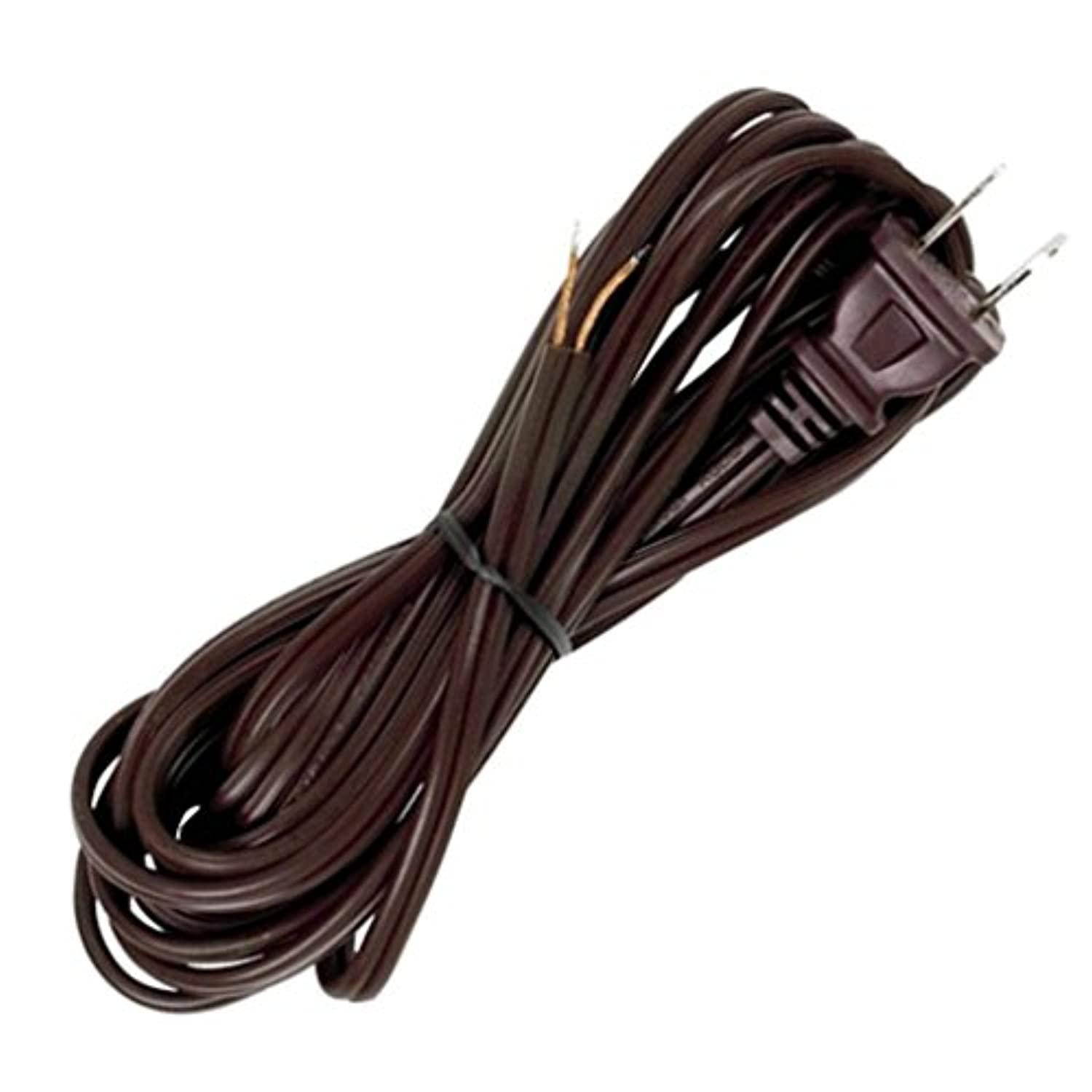 lamp prts 15ft brown cord w/pl