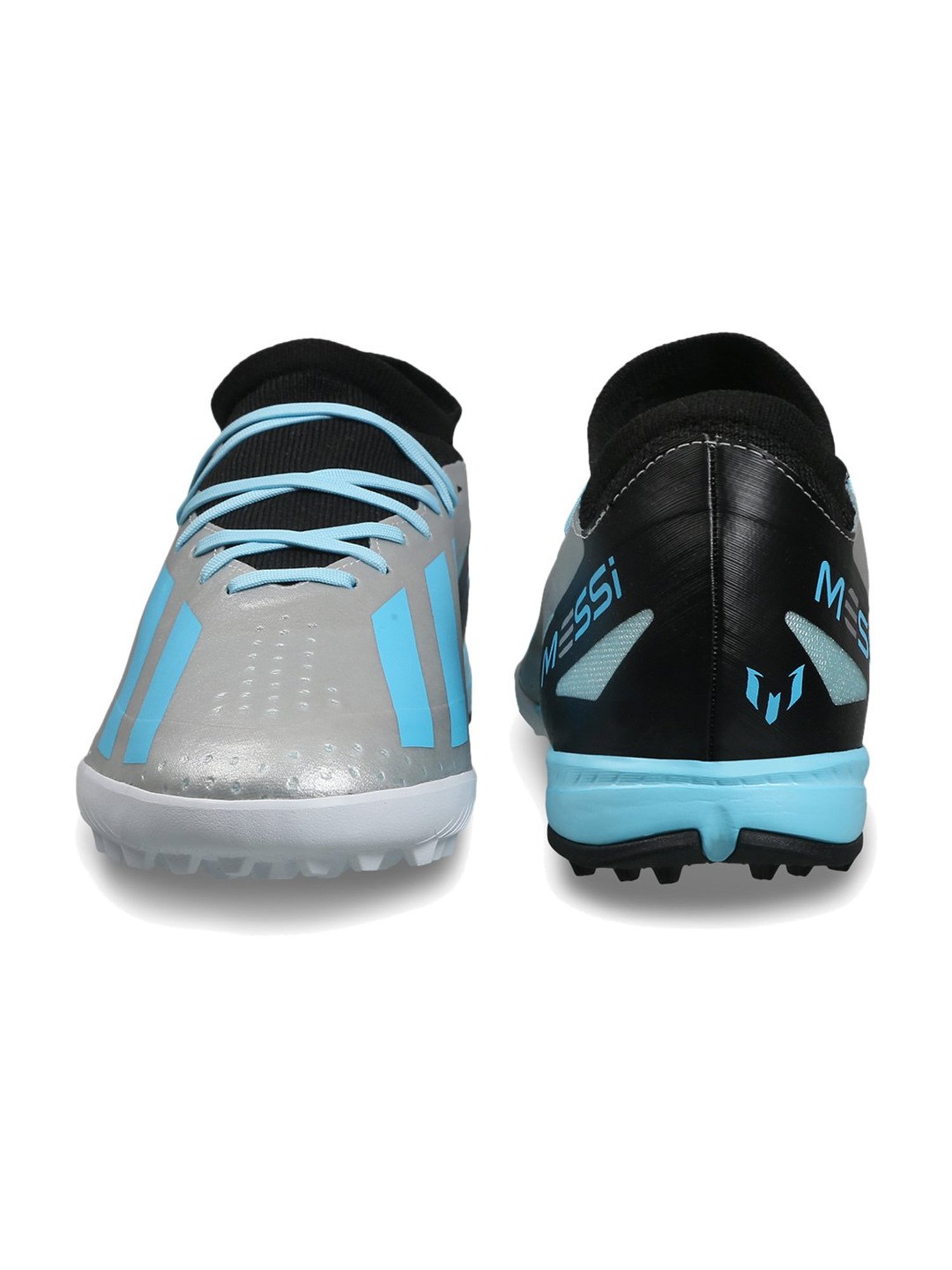 Adidas Men's CRAZYFAST MESSI.3 TF Silver Football Shoes