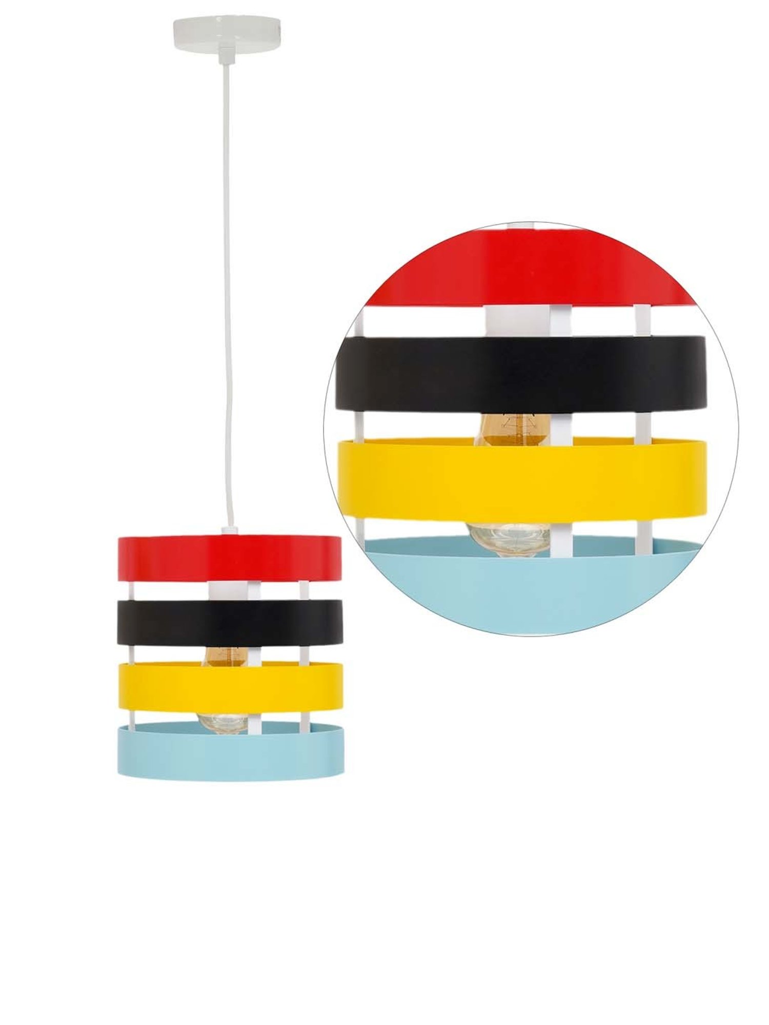 Kapoor E Illuminations 'Uttermost' Multicolor Metal Pendant Light - Set of 1